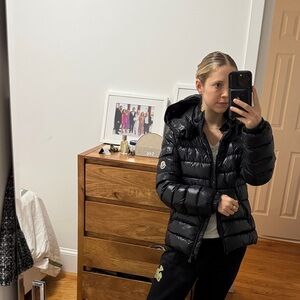 Moncler Shiny Black Puffer Jacket